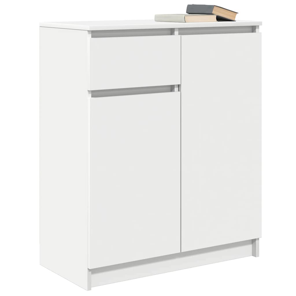 Sideboard with Drawer White 71x35x84 cm Engineered Wood